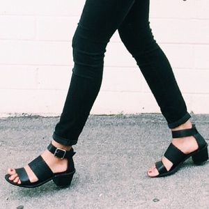 Madewell Black Block-Heeled Sandals